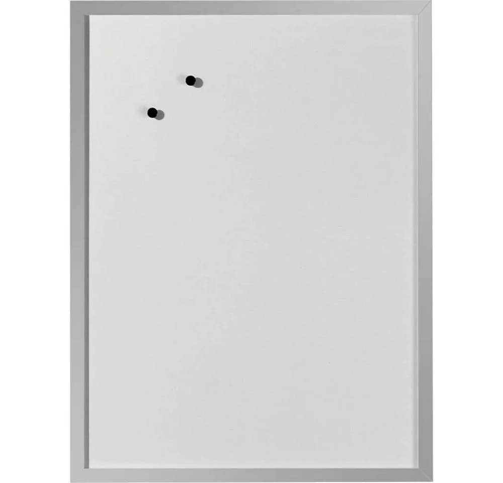Herlitz Magnettafel Whiteboard 40x60 cm Weiß/Silber mit Holzrahmen