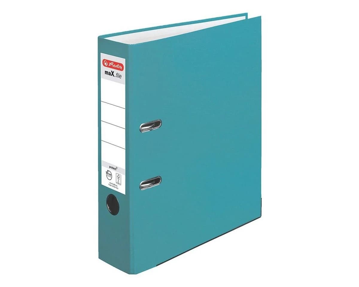 Herlitz Ordner maX.file protect A4 8cm caribbean turquoise - Bild 2