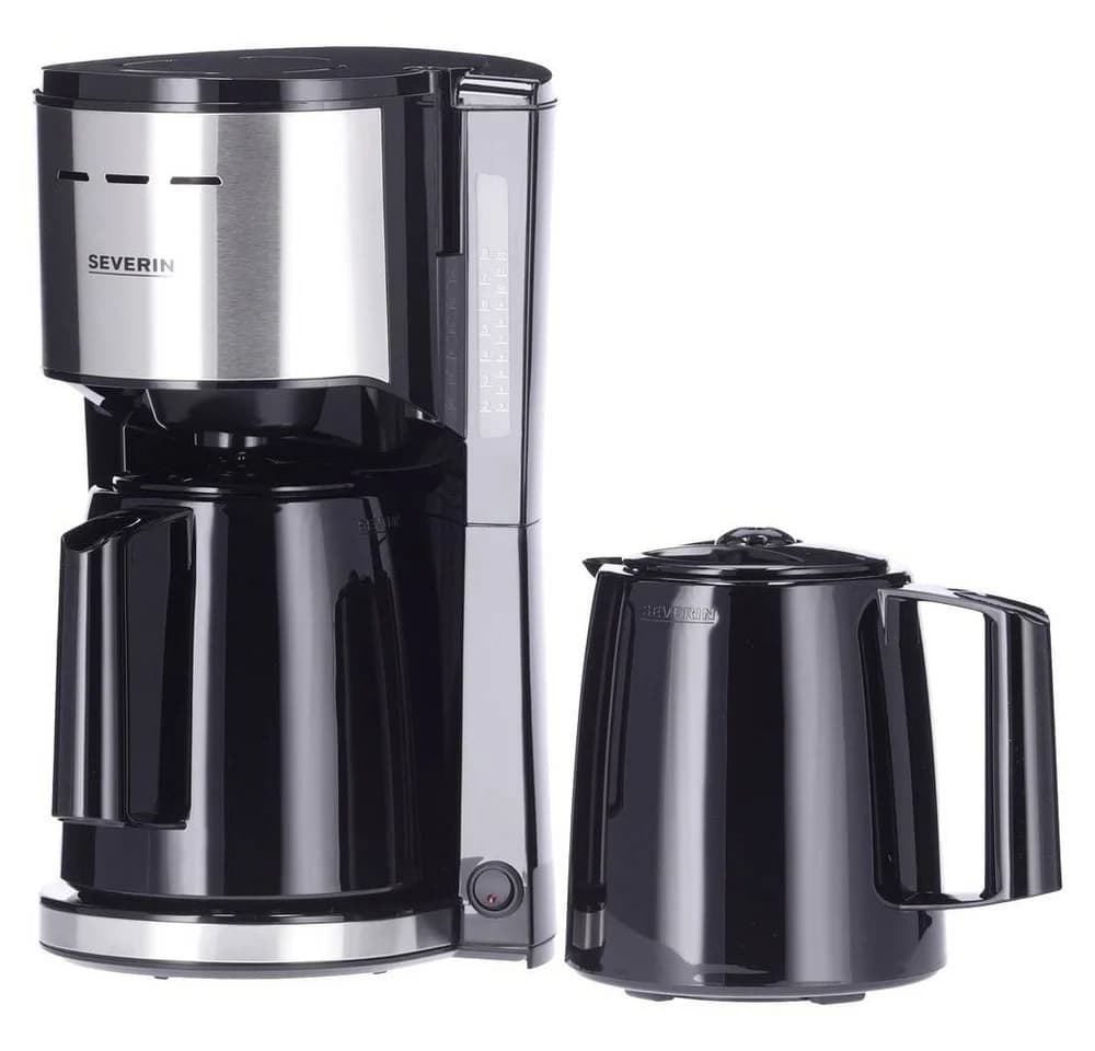 Severin Kaffeebereiter mit 2 Isolierkannen Schwarz Silber - Bild 2