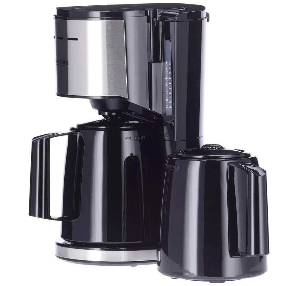 Severin Kaffeebereiter mit 2 Isolierkannen Schwarz Silber - Bild 3