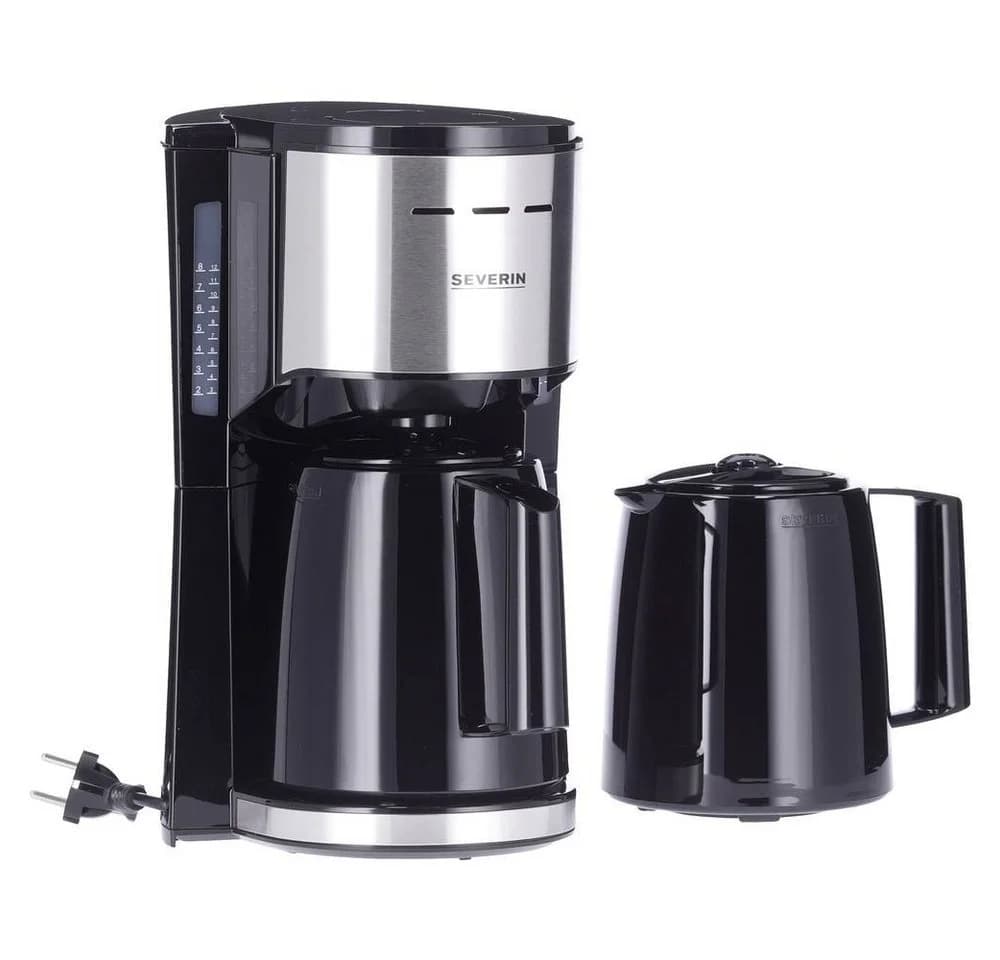 Severin Kaffeebereiter mit 2 Isolierkannen Schwarz Silber - Bild 4