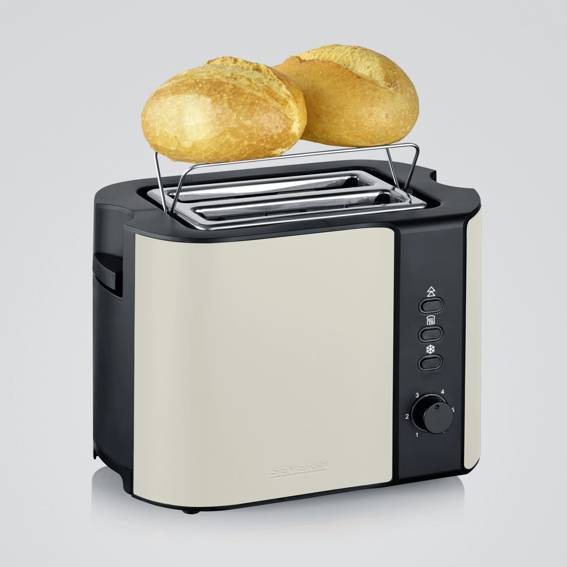 Severin Toaster AT9576 Beige 2 Scheiben Kunststoff