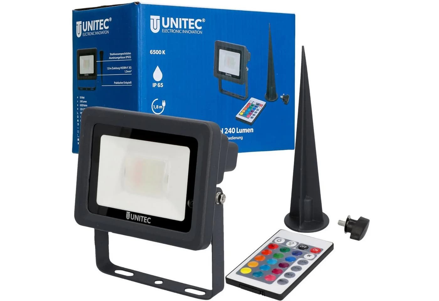 UNITEC LED Gartenstrahler Farbwechsel Outdoor IP65 - Bild 2