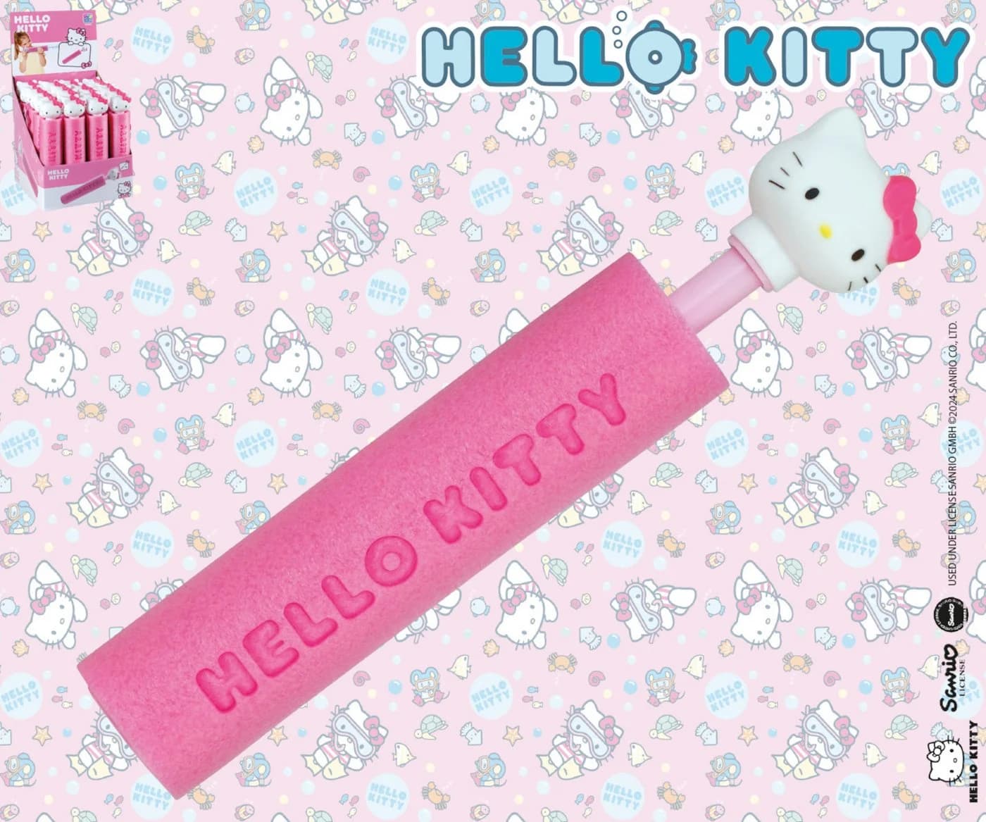Happy People Hello Kitty Wasserspritze mit 3D Kopf Rosa