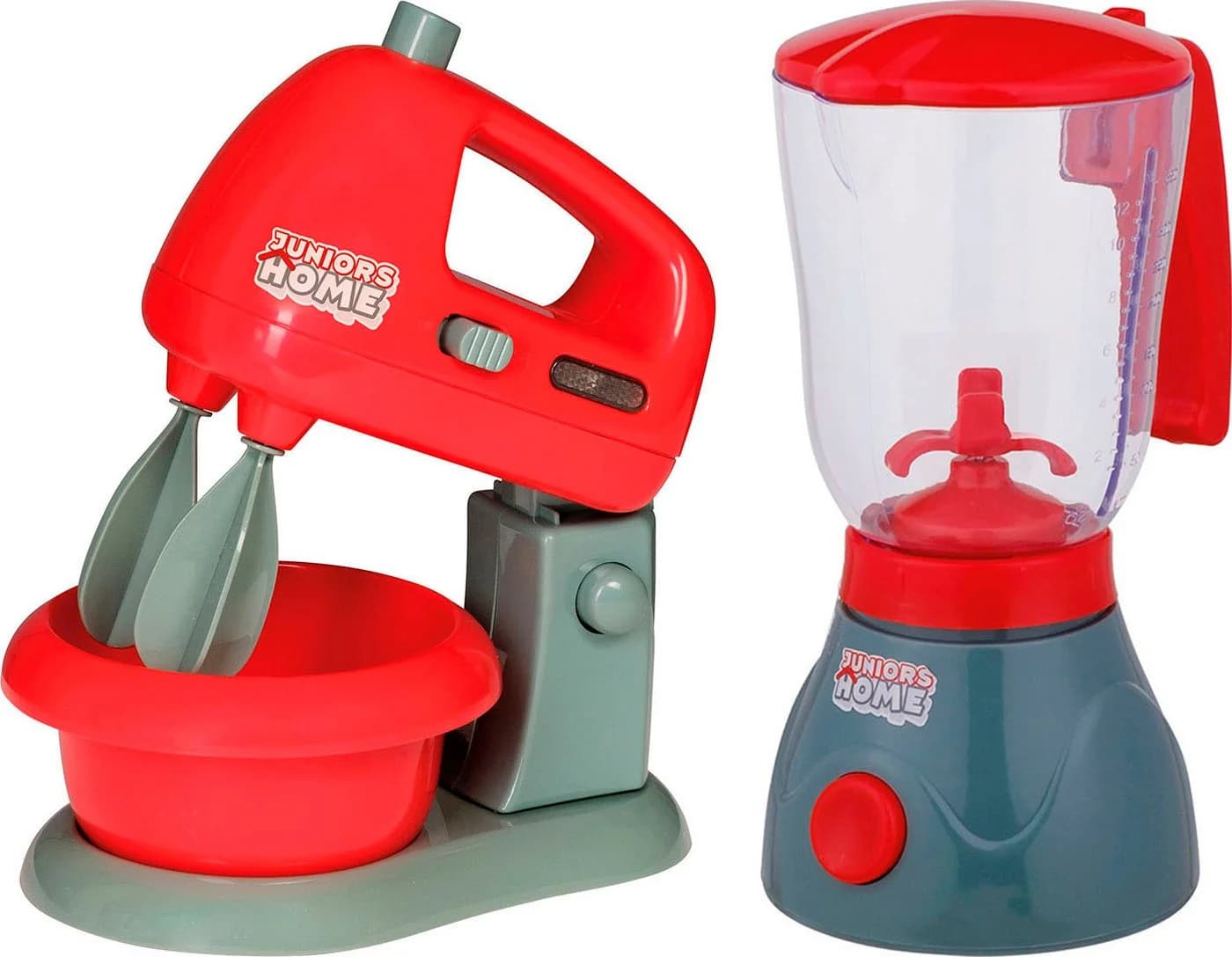 Happy People Kinder-Haushaltsset Standmixer und Mixer mit Topf, rot/grau, mit Licht- und Soundeffekt - Bild 2