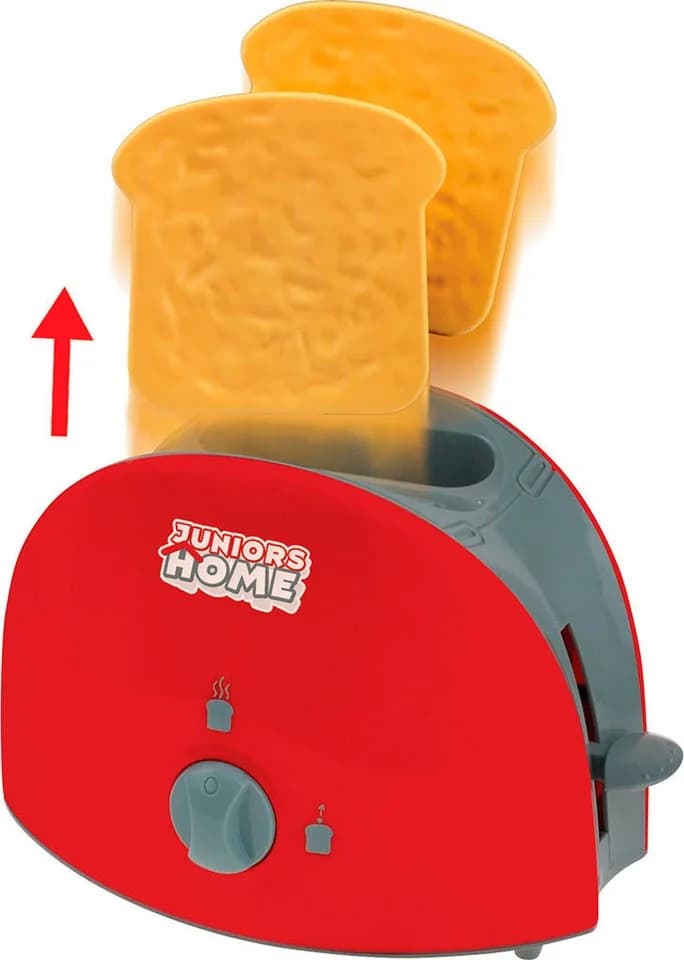 Happy People Kinder-Haushaltsset Toaster und Kaffeemaschine Grau/Rot Kunststoff - Bild 4