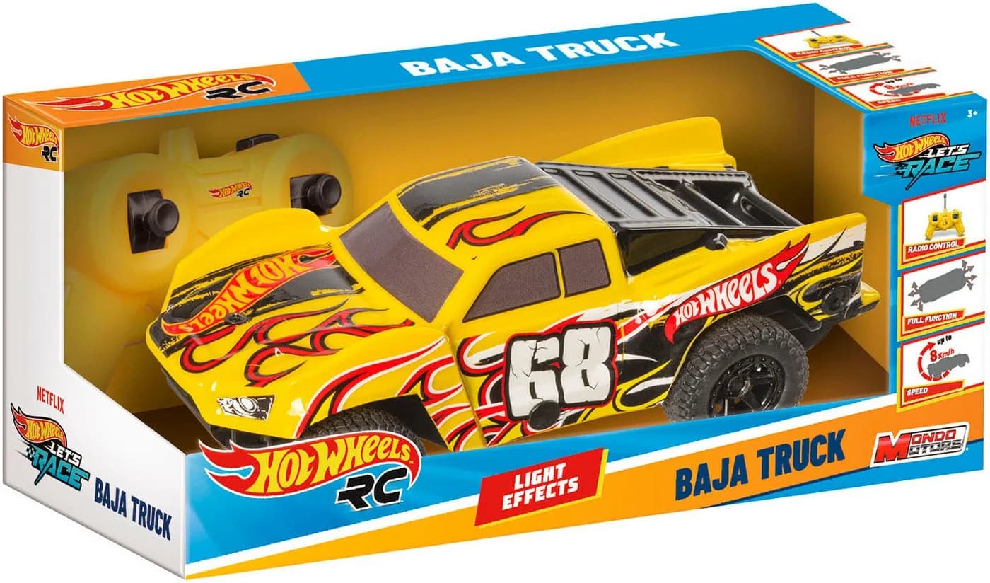 Happy People RC-Truck Hot Wheels Lets Race Baja Truck Bunt - Bild 5