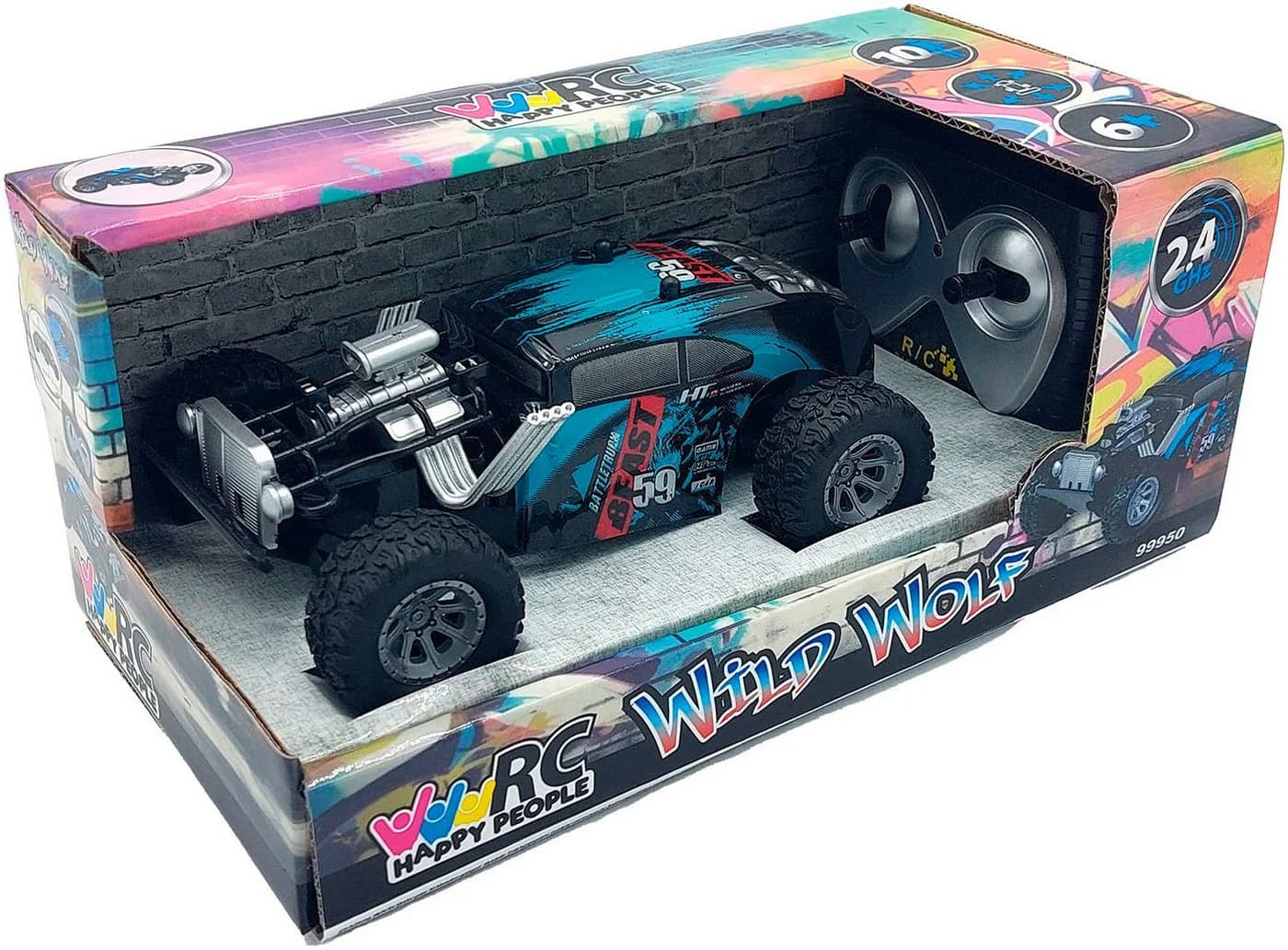 Happy People RC-Auto Wild Wolf Blau All-Terrain - Bild 3