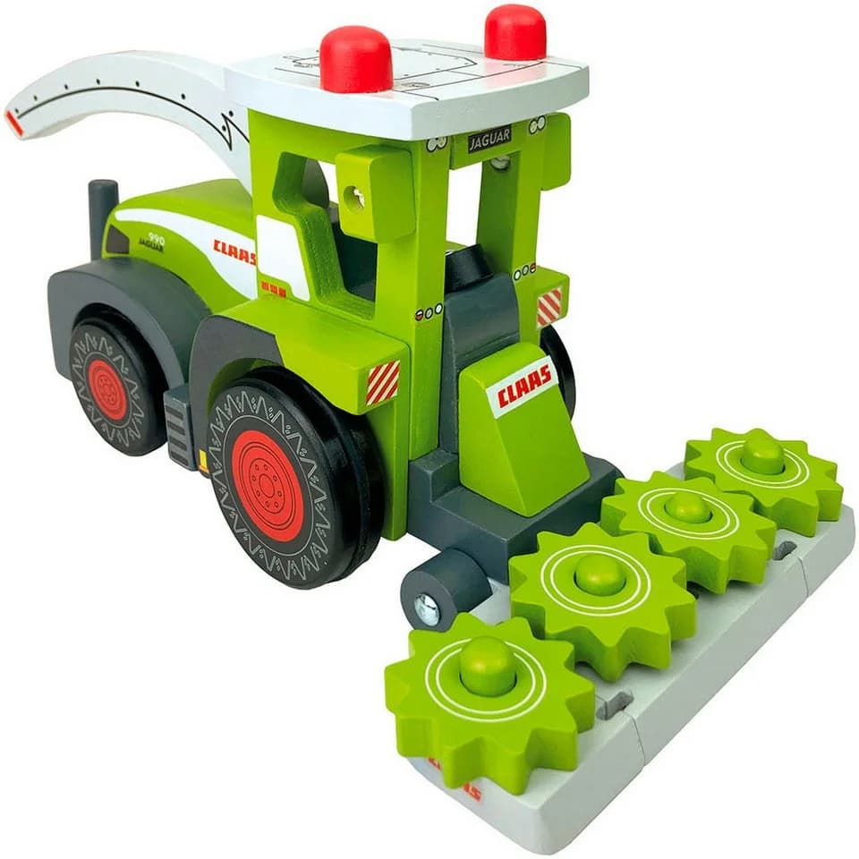 Happy People Spielzeug-Traktor CLAAS Kids Jaguar 990 Feldhäcksler Holz Grün