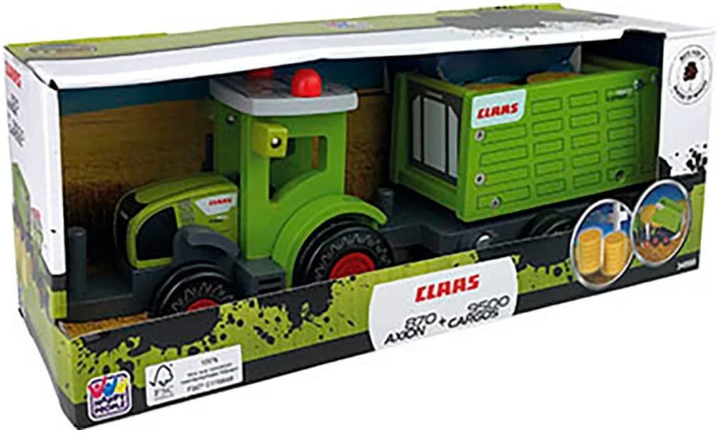 HAPPY PEOPLE Spielzeug-Traktor CLAAS Kids Axion 870 Grün Holz - Bild 5