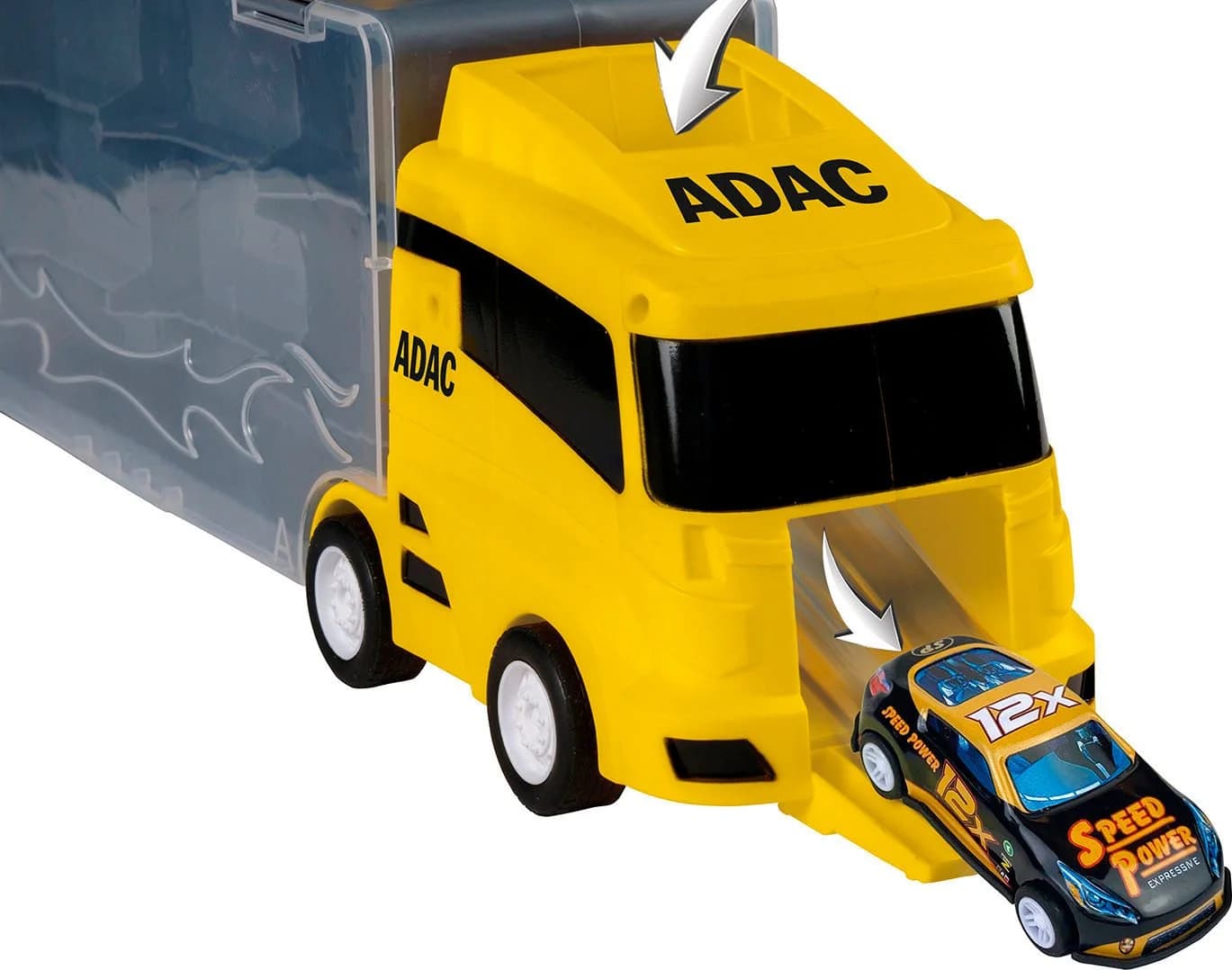Happy People Spielzeug-LKW ADAC Autotransporter Koffer mit 4 Autos - Bild 3