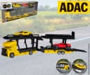 Happy People Spielzeug-Transporter ADAC Gelb Metallguss mit 2 Fahrzeugen Bild 5