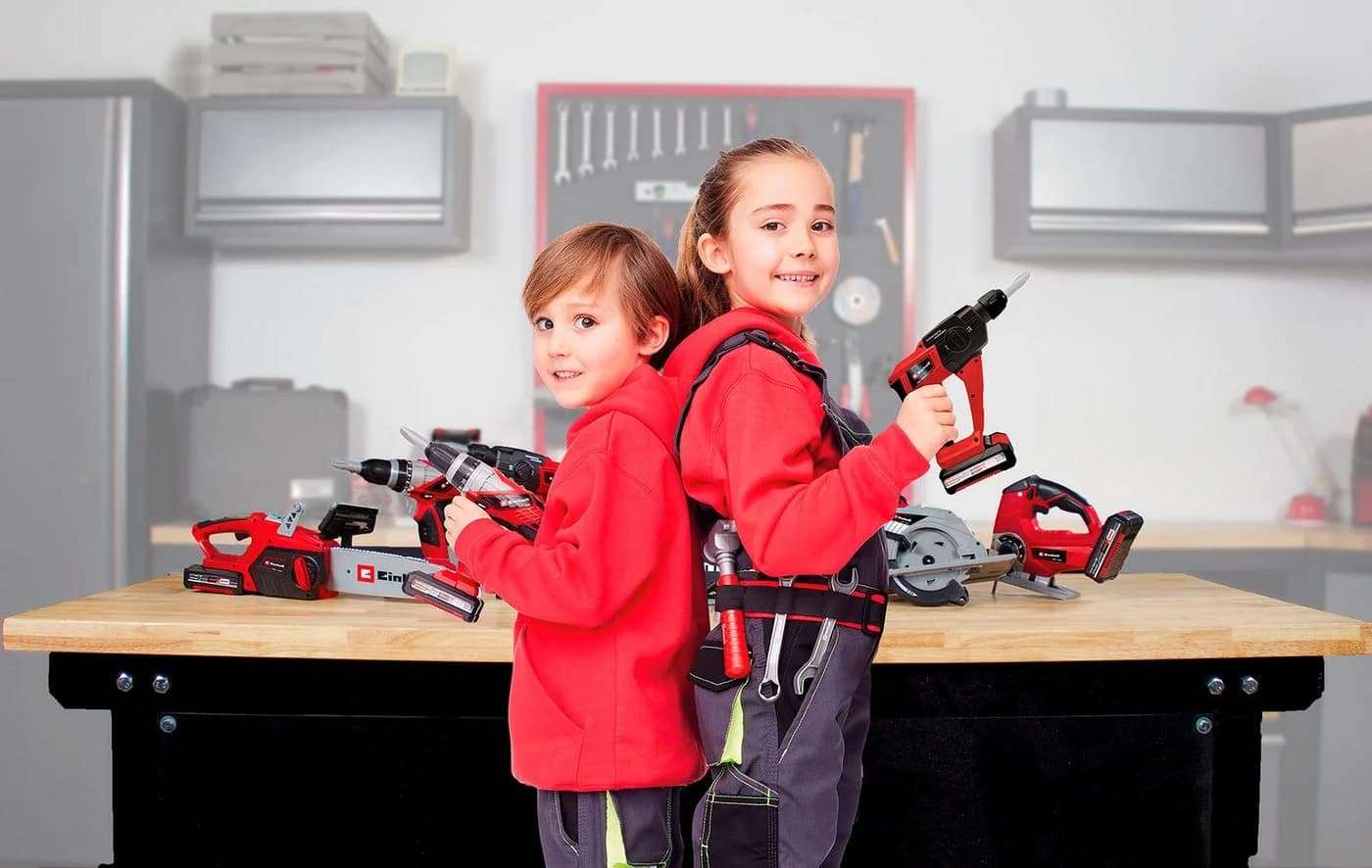 HAPPY PEOPLE EINHELL Kids Kinder-Akkuschrauber Rot Spielzeug - Bild 5