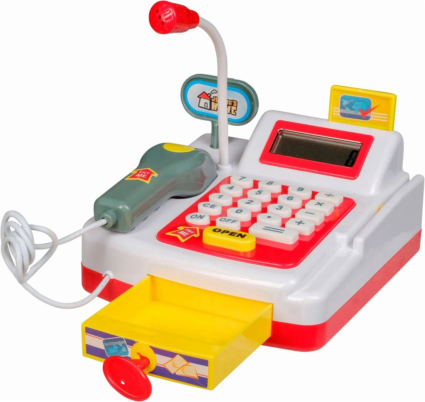 HAPPY PEOPLE Spielkasse Bunt mit Rechnerfunktion und LCD Bildschirm - Bild 2