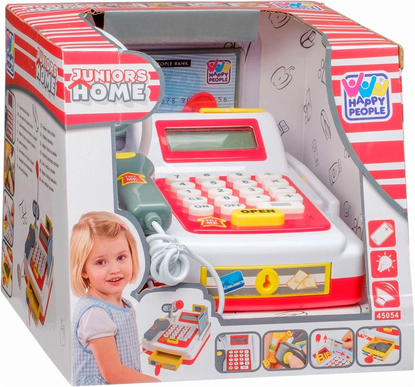 HAPPY PEOPLE Spielkasse Bunt mit Rechnerfunktion und LCD Bildschirm - Bild 3