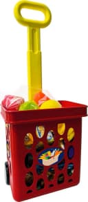 Happy People Spiel-Einkaufswagen Bunt mit 9 Kunststofffrüchten Bild 1