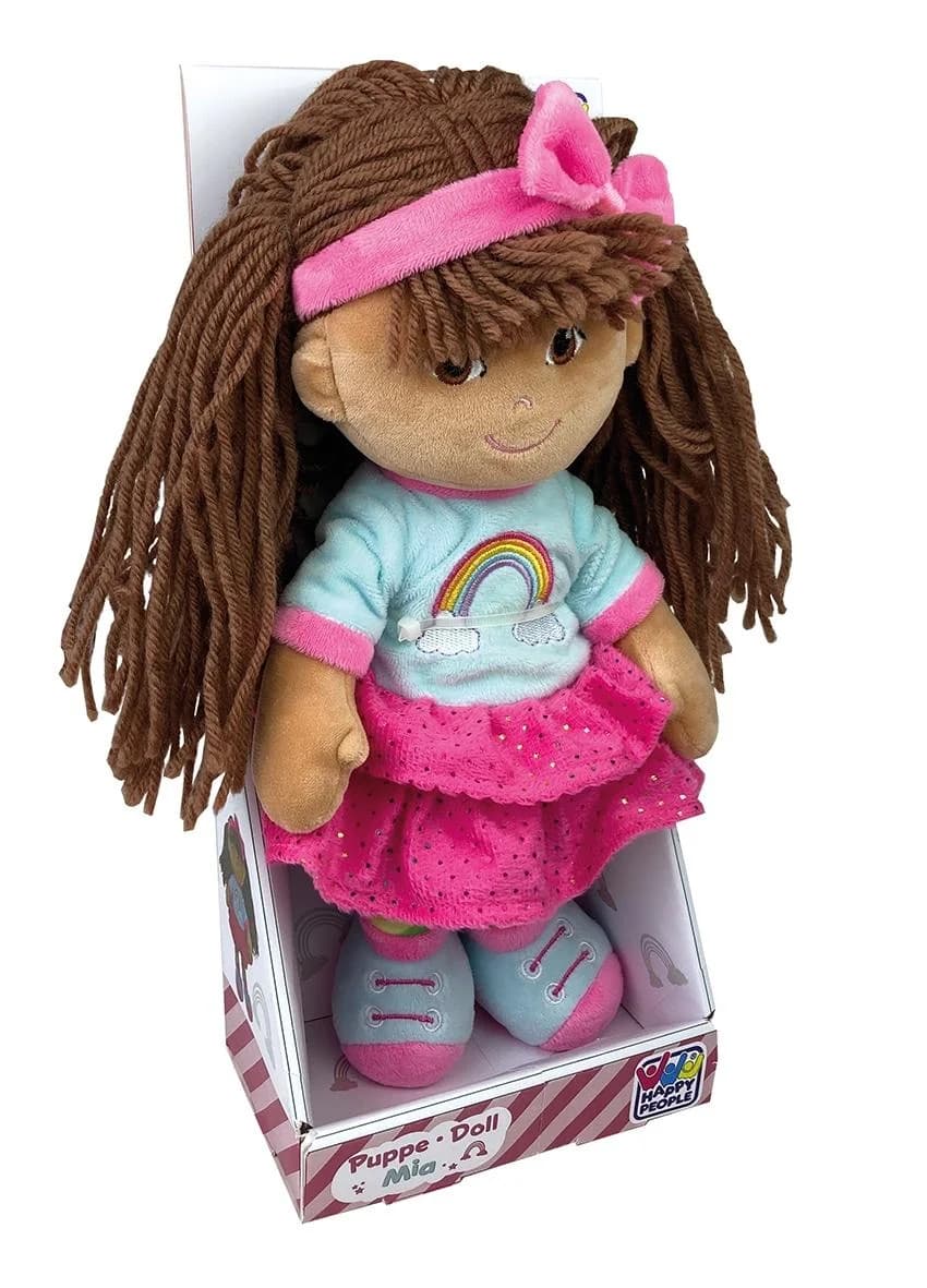 Happy People Anziehpuppe Mia Bunt Plüsch 30 cm