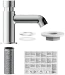 Schütte Waschtischarmatur LIMA Silber Chrom Messing Kaltwasserarmatur Bild 1