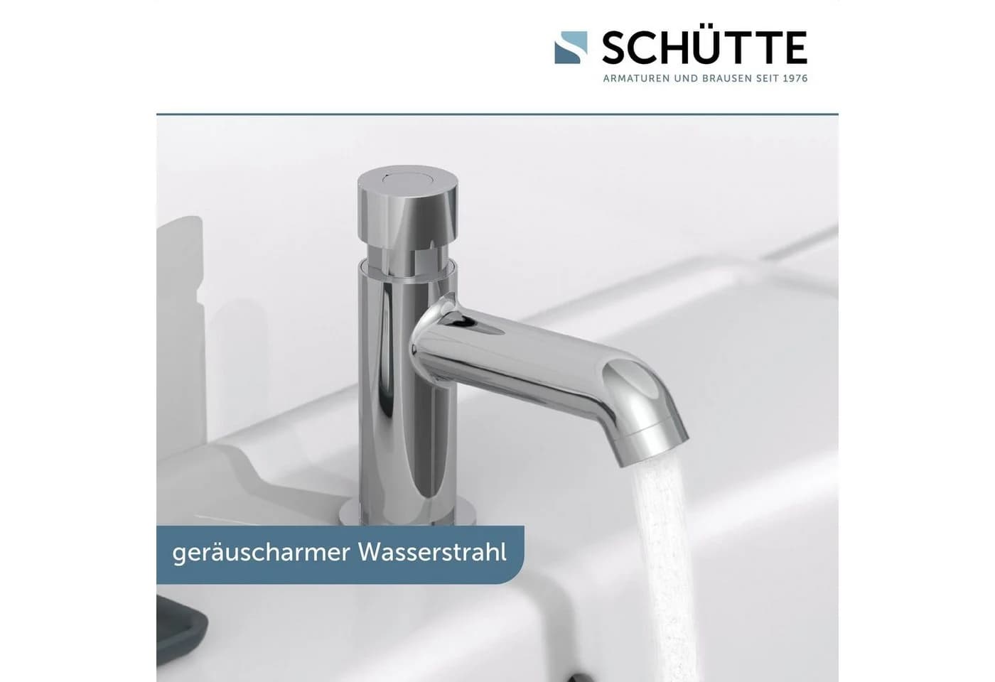 Schütte Waschtischarmatur LIMA Silber Chrom Messing Kaltwasserarmatur - Bild 4