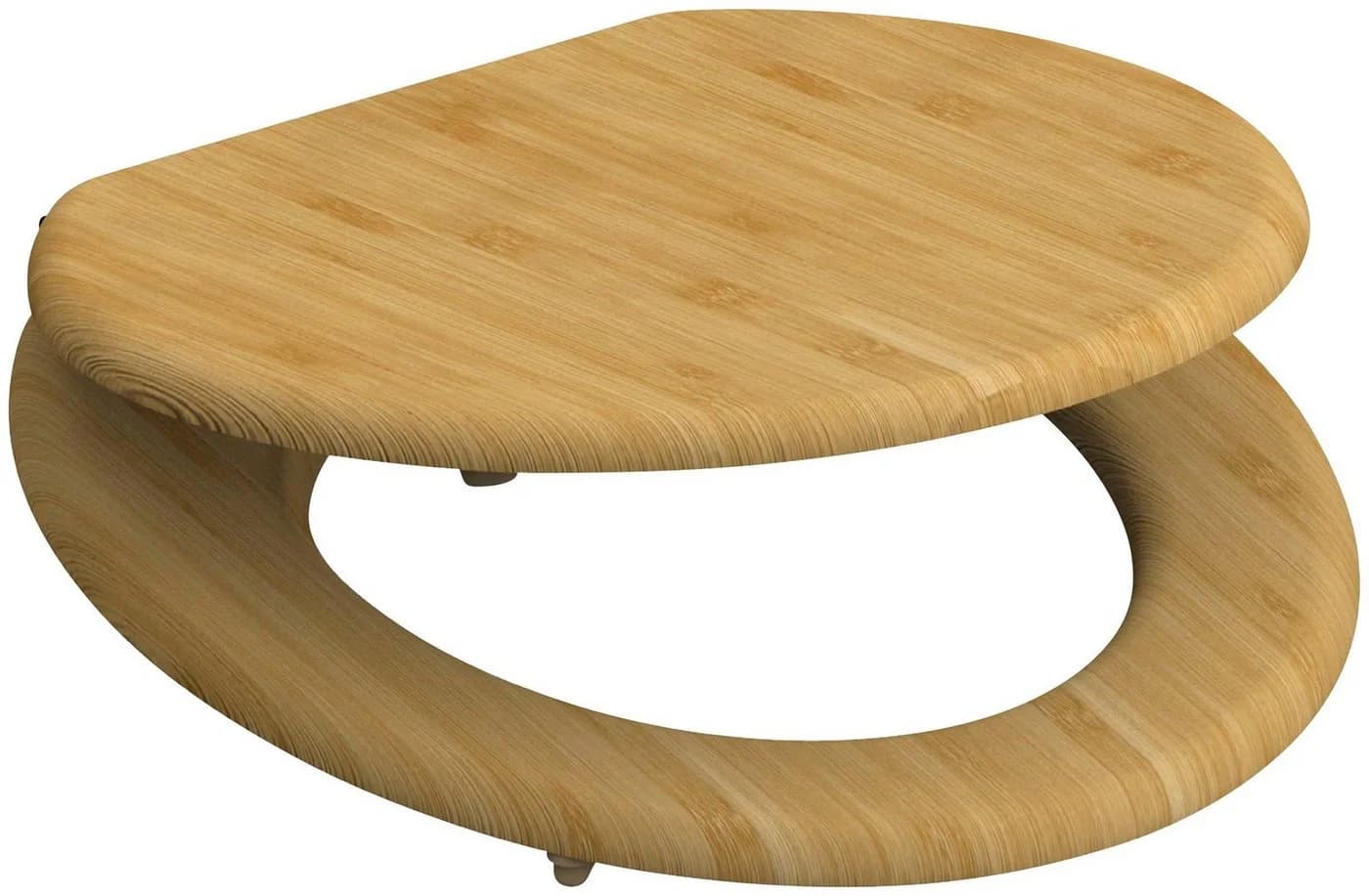 SCHÜTTE WC-Sitz Natural Bamboo Oval Holzfarben Bambus