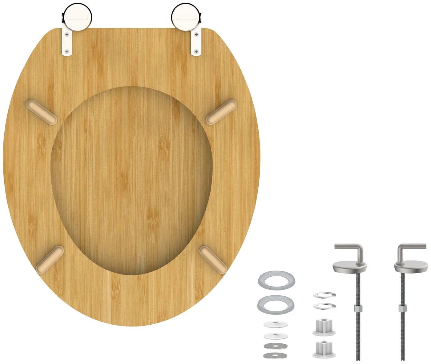SCHÜTTE WC-Sitz Natural Bamboo Oval Holzfarben Bambus - Bild 3