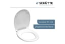 SCHÜTTE WC-Sitz Weiß Duroplast Oval Bild 4