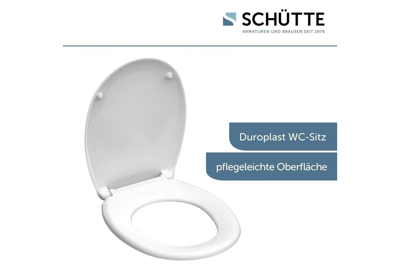 SCHÜTTE WC-Sitz Weiß Duroplast Oval - Bild 4