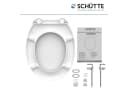 SCHÜTTE WC-Sitz Weiß Duroplast Oval Bild 5