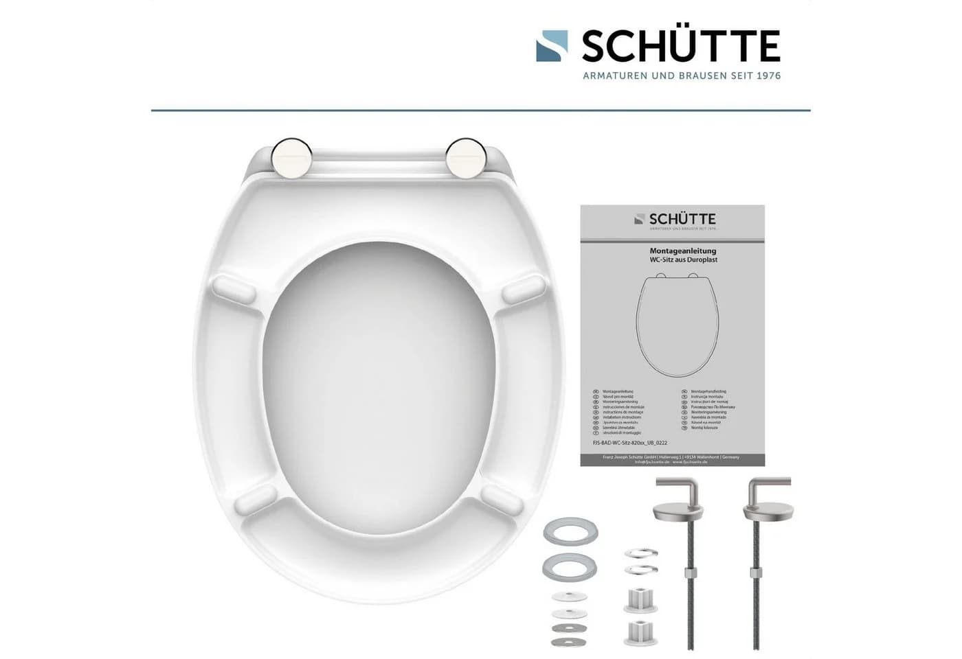 SCHÜTTE WC-Sitz Weiß Duroplast Oval - Bild 5