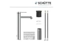 Schütte Waschtischarmatur LOS ANGELES Chrom Einhebel-Mischbatterie Aufsatzwaschbecken Bild 4