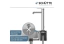 Schütte Waschtischarmatur LOS ANGELES Chrom Einhebel-Mischbatterie Aufsatzwaschbecken Bild 5