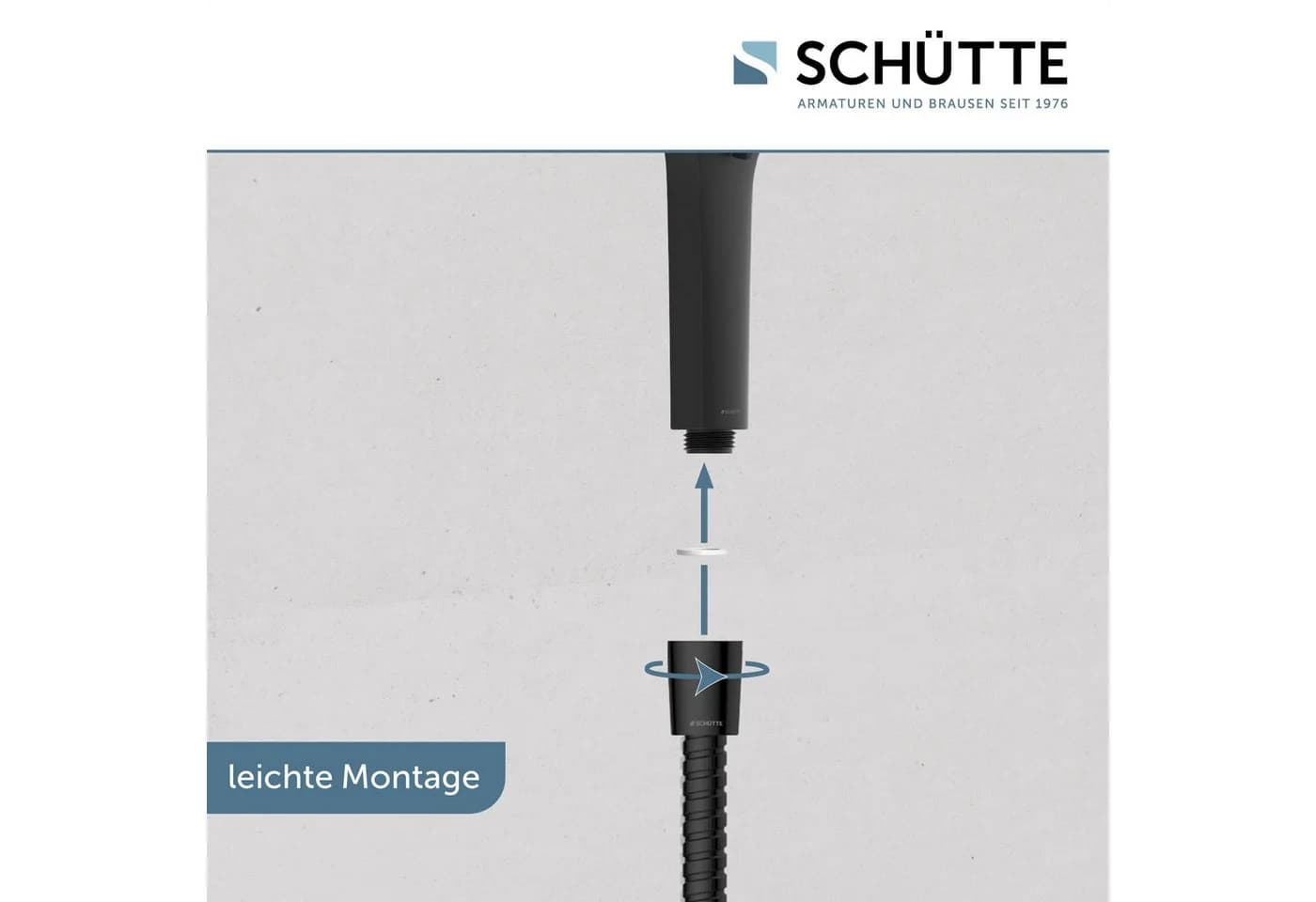 Schütte Stangenbrause-Set CORDOBA chrom, 3 Strahlarten, 150cm - Bild 5