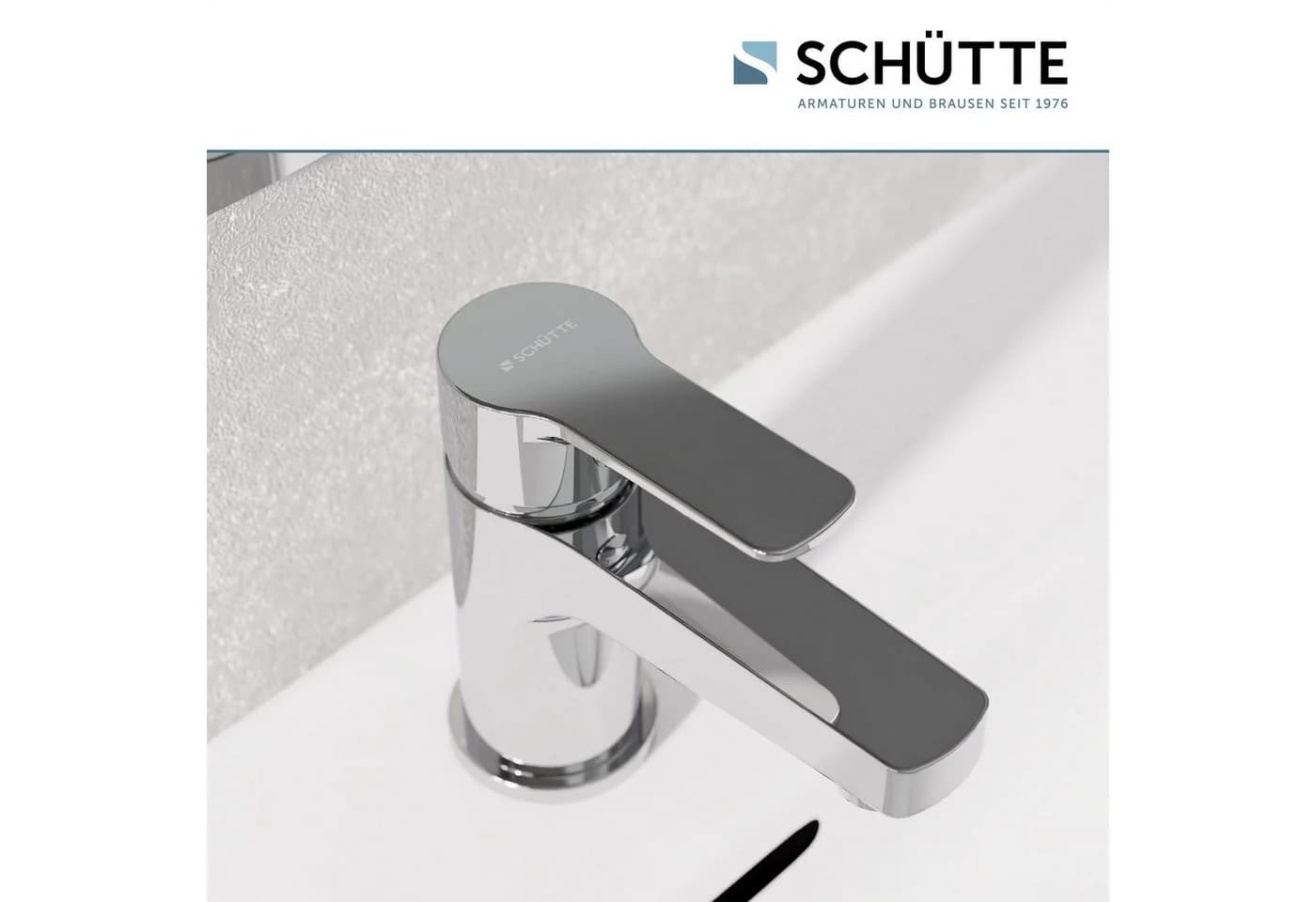 Schütte Waschtischarmatur PADUA chrom Einhebelmischer mit Marken-Mischdüse - Bild 3