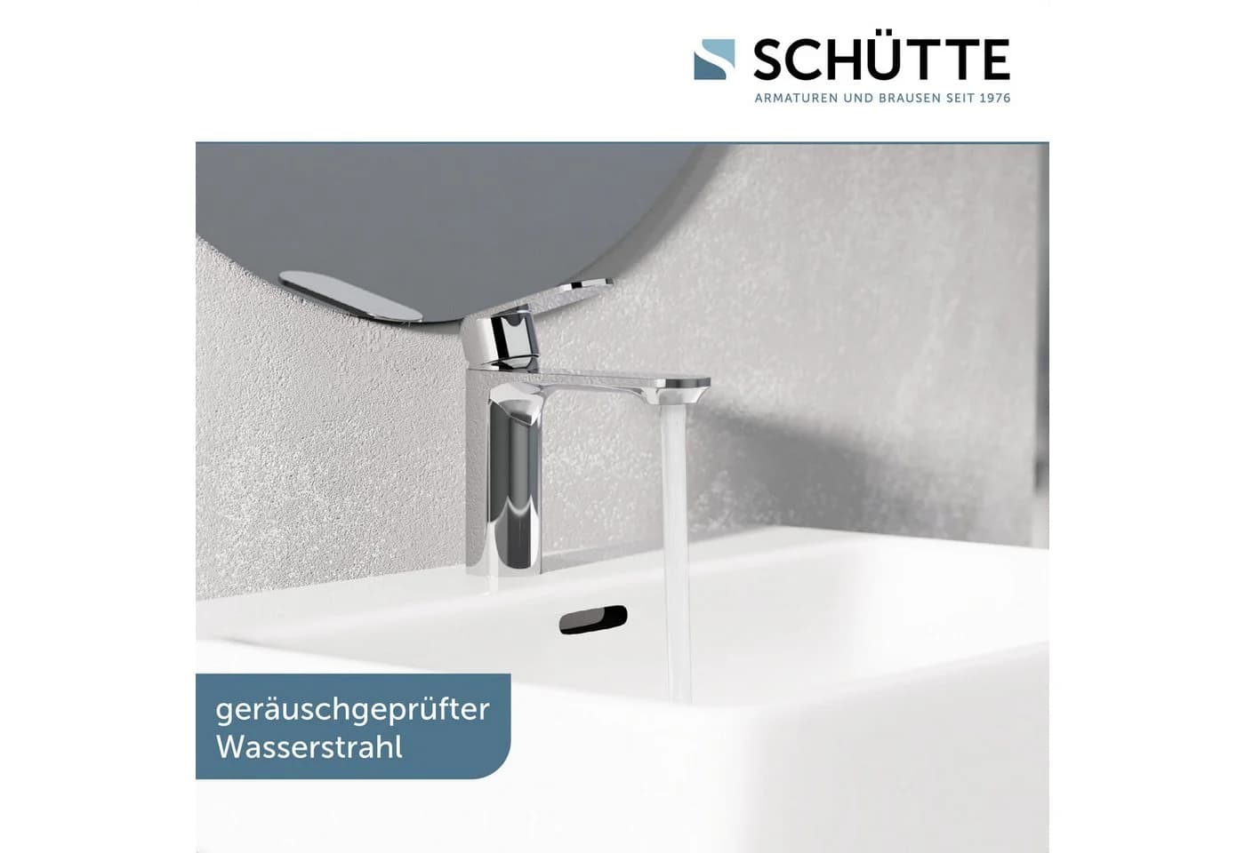Schütte Waschtischarmatur MONTANA Chromfarben Pop Up Ablaufventil