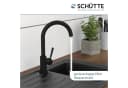Schütte CORNWALL Küchenarmatur Schwarz Matt 360° schwenkbar Bild 1