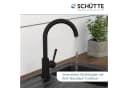 Schütte Spültischarmatur Cornwall Niederdruckarmatur Schwarz Bild 1