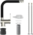 Schütte Spültischarmatur RIO Schwarz/Silber 360° schwenkbar Bild 3