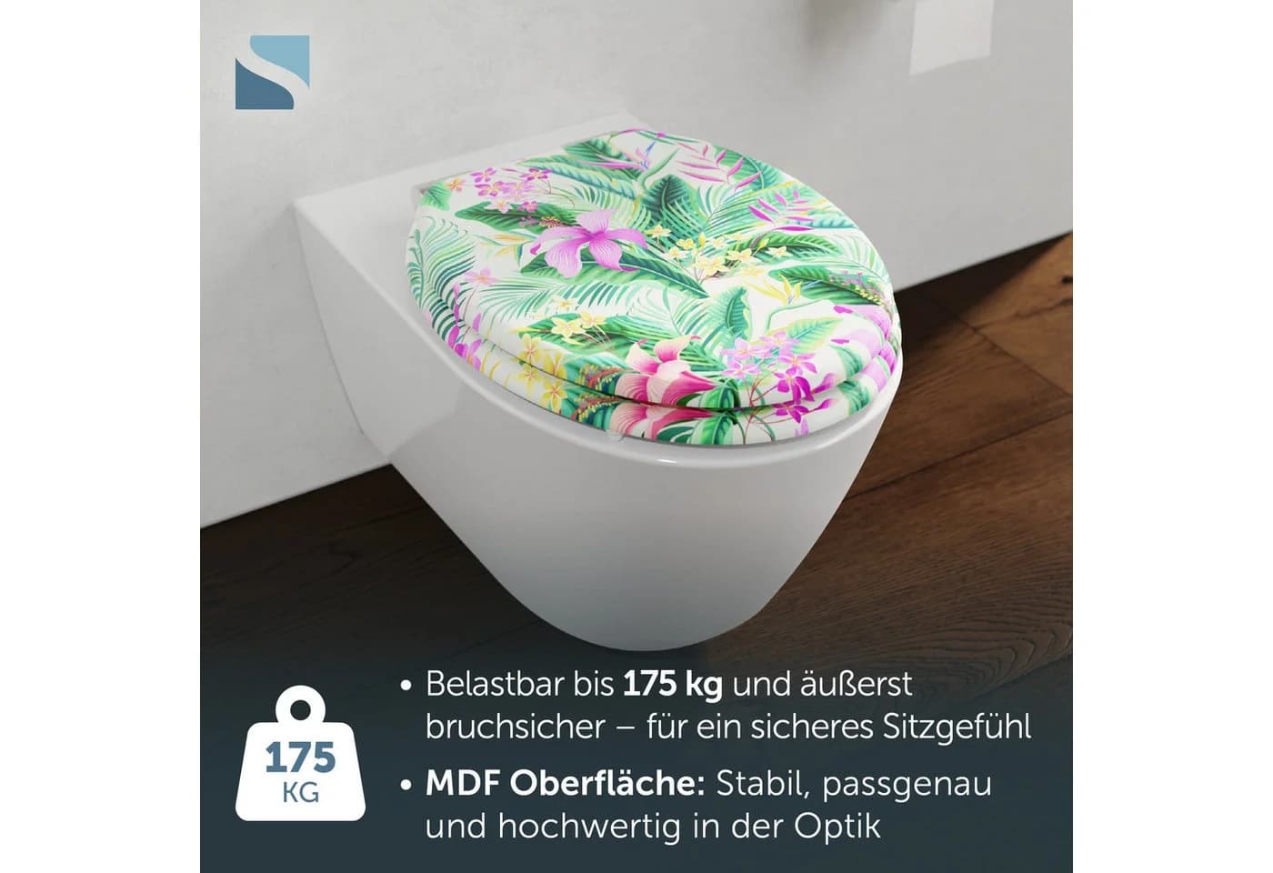 Schütte WC-Sitz TROPICAL mit Absenkautomatik und Motiv-Design - Bild 4