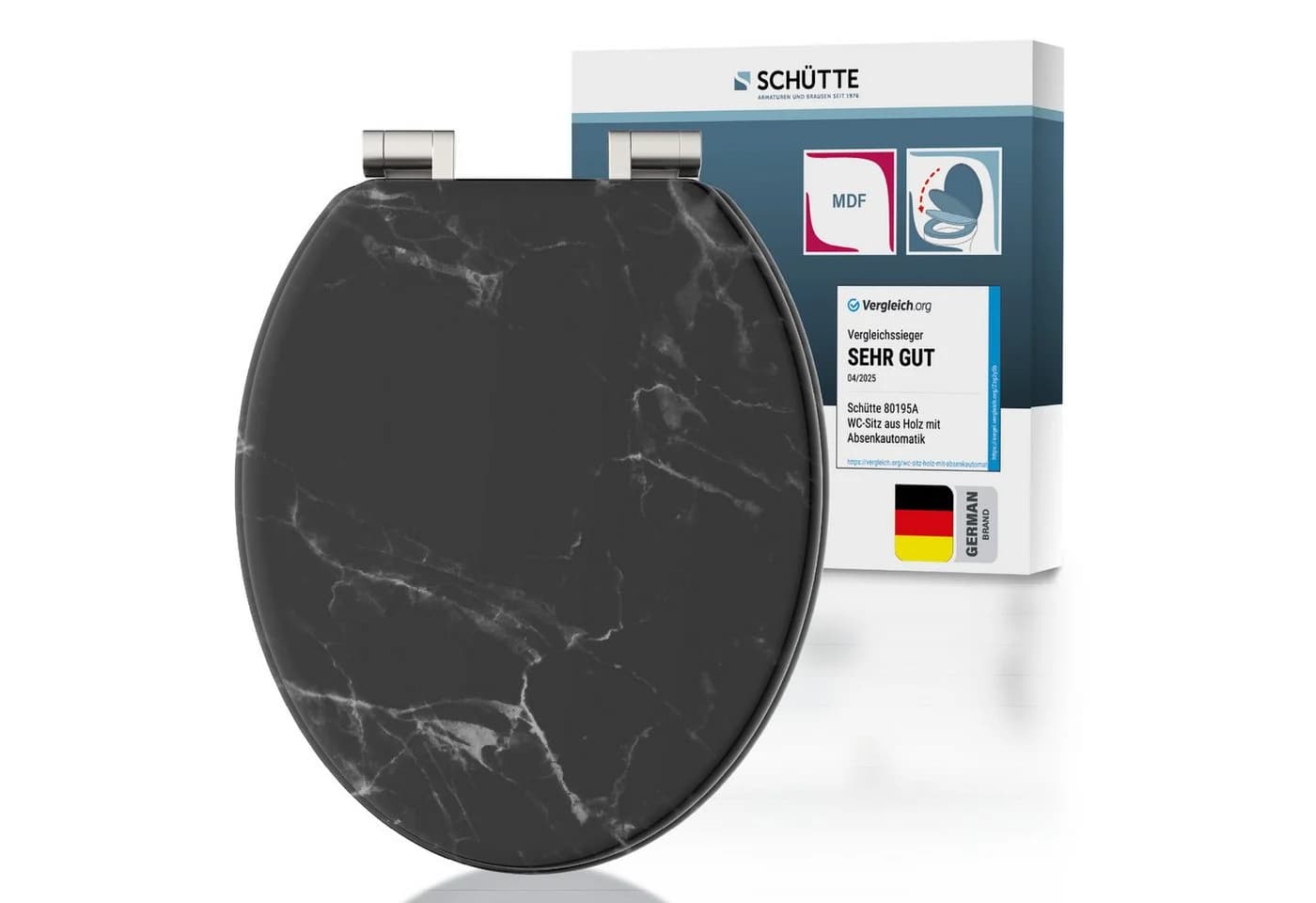 Schütte WC-Sitz MARMOR BLACK mit Absenkautomatik - Bild 2