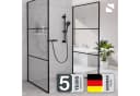 Schütte Duschsystem BLACK mit Thermostat und höhenverstellbarer Halterung Bild 1