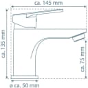 Schütte Waschtischarmatur Futura Bad Chrom mit Zugstange DVGW Bild 5