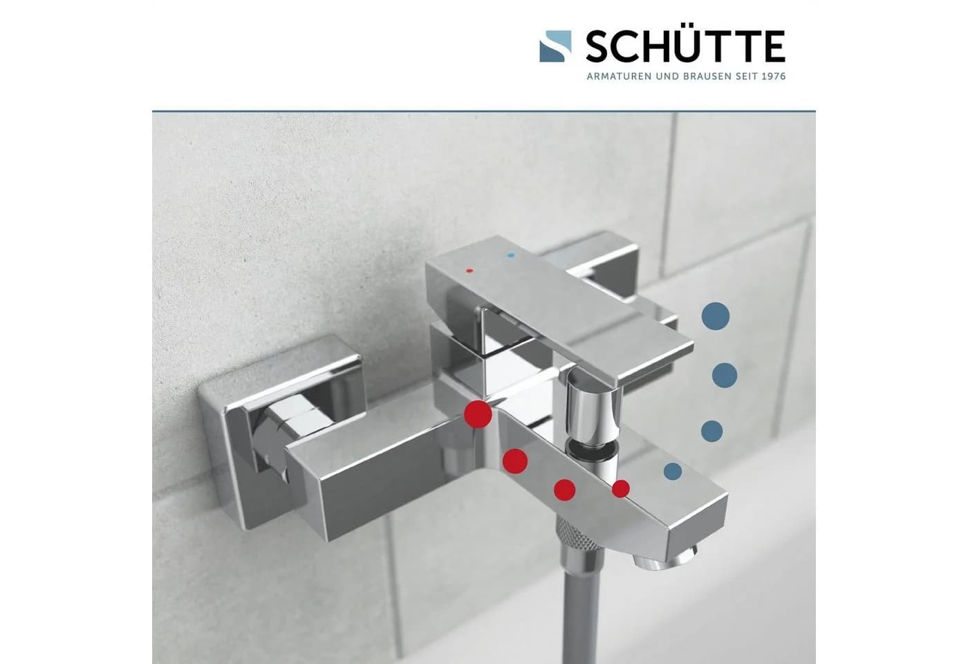 Schütte Wannenarmatur Tokyo Mischbatterie Badewanne in Chrom - Bild 5