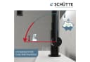 SCHÜTTE Waschtischarmatur GLASGOW Schwarz Hochdruck 360° Bild 5