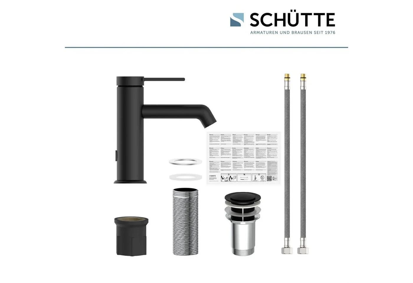 Schütte Waschtischarmatur LOS ANGELES Schwarz Matt Einhebel Badarmatur - Bild 5