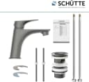 Schütte Waschtischarmatur BOSTON Graphit Matt mit Eco-Click & Pop-Up Bild 3