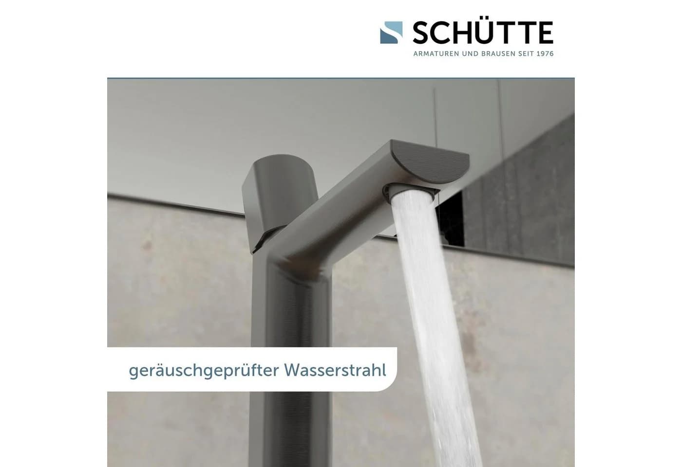 Schütte Waschtischarmatur NEW YORK Grau mit Pop Up Abfluss - Bild 4