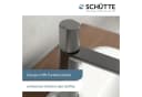 Schütte Waschtischarmatur NEW YORK Grau mit Pop Up Abfluss Bild 5
