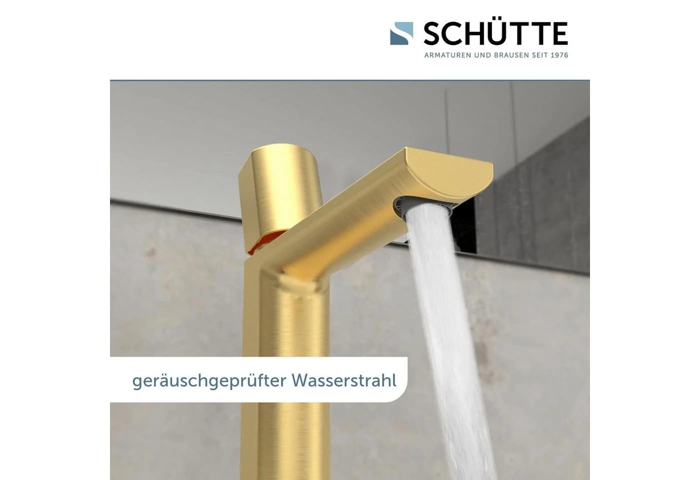 Schütte Waschtischarmatur NEW YORK Gold matt mit Pop Up Abfluss - Bild 4