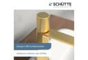 Schütte Waschtischarmatur NEW YORK Gold matt mit Pop Up Abfluss Bild 5
