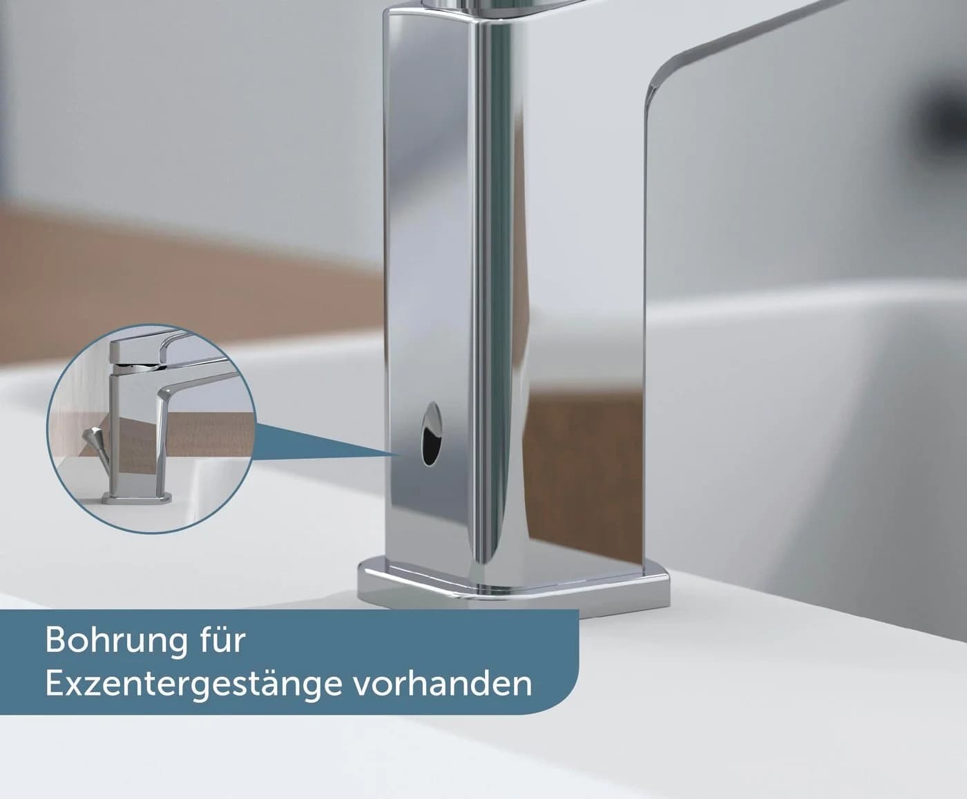 Schütte Waschtischarmatur RAVEN Mischbatterie mit Pop Up Abfluss